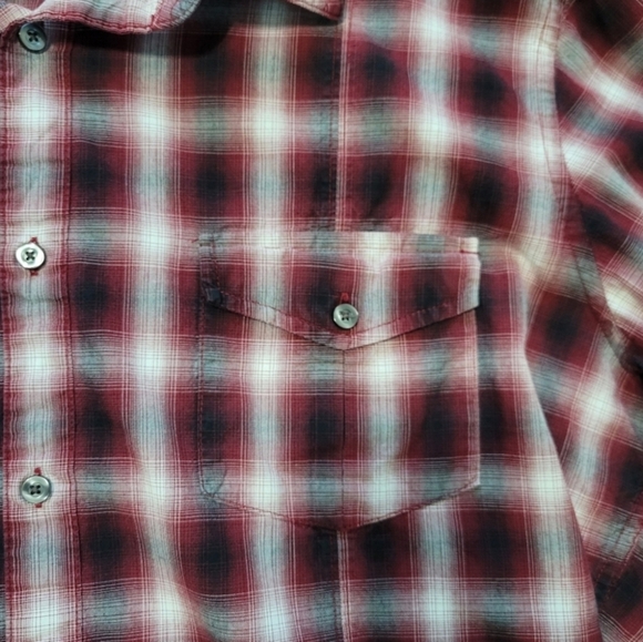 J. Ferrar Long sleeve button up shirt Mens Size XL Plaid red - Picture 7 of 7
